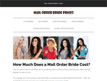 Tablet Screenshot of mailorderbrideprices.com